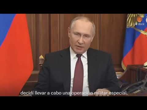 Vladimir Putin declara oficialmente la operación militar en Ucrania