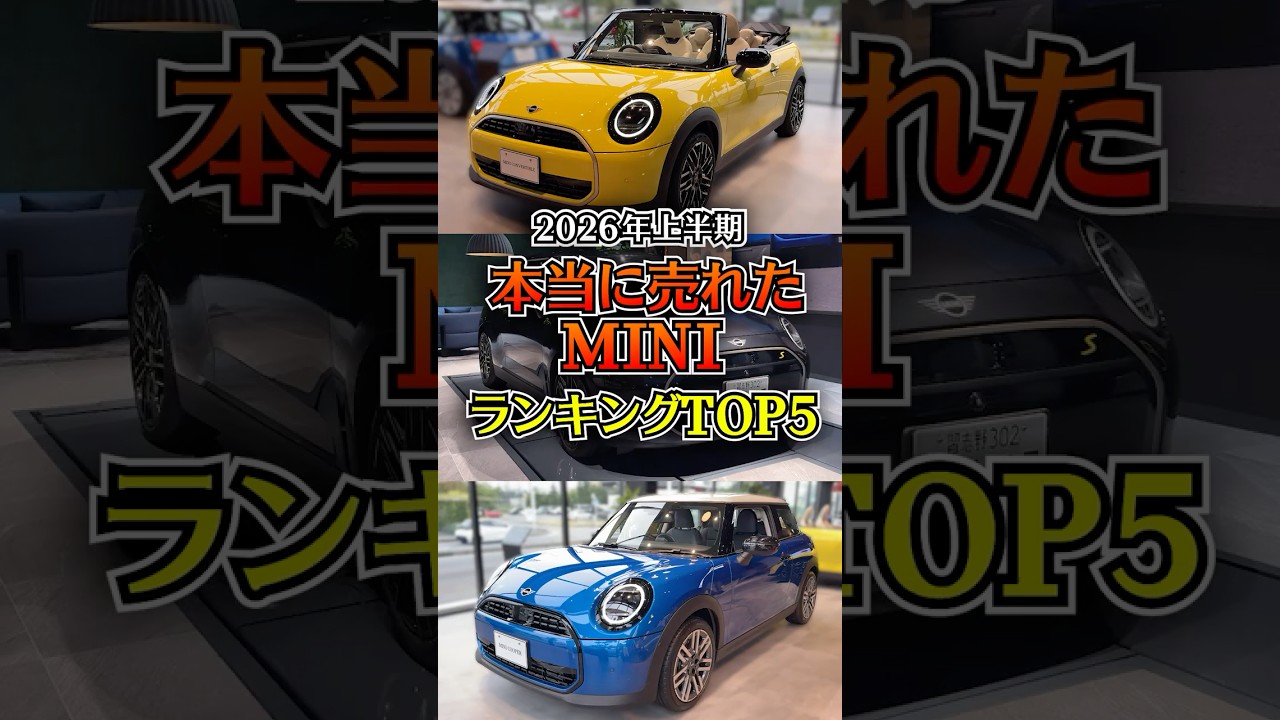 Who took the #1 spot!?] The Top 5 Best-Selling MINI Models of the