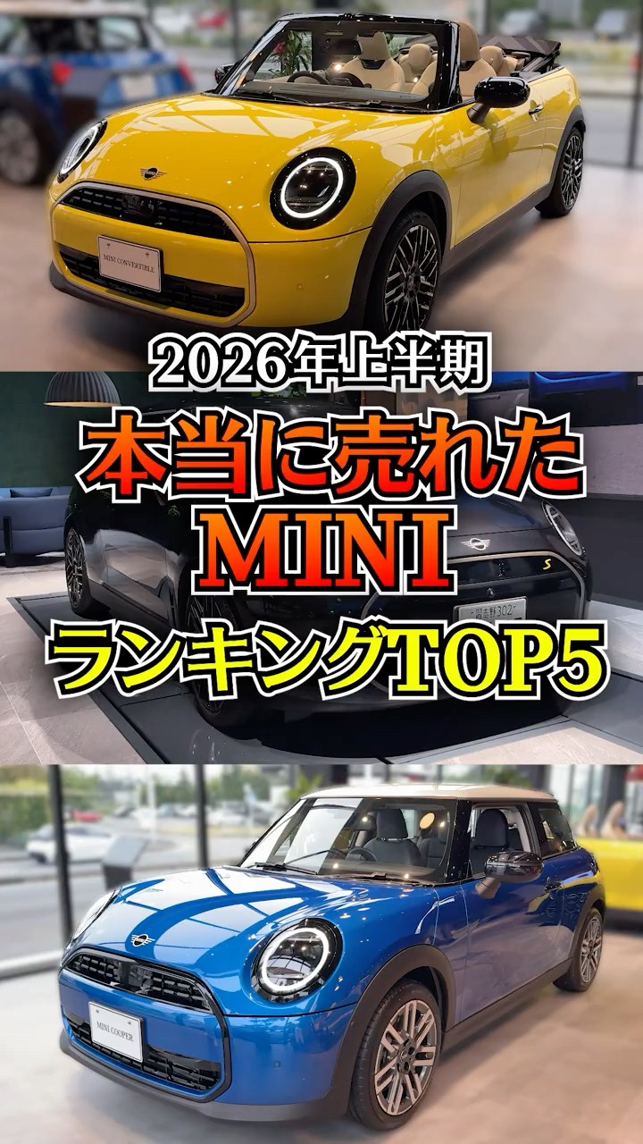 Who took the #1 spot!?] The Top 5 Best-Selling MINI Models of the