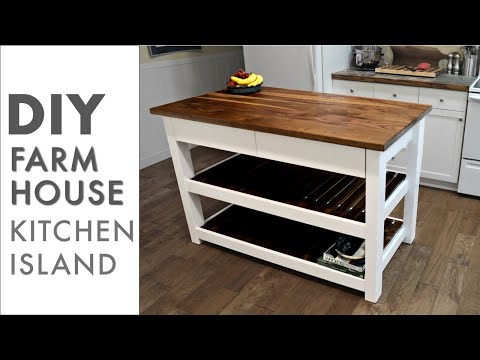 DIY Farmhouse Kitchen Island Build (2020)