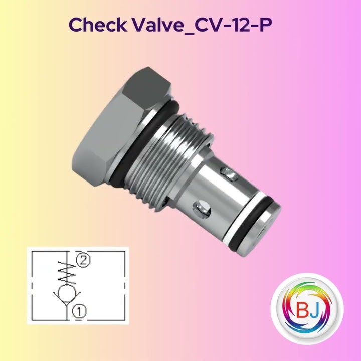 Hydraulic Cartridge Type Check Valve - CV 12 P | BJ Fluid Power