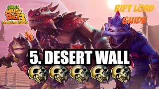 Orcs Must Die! 3 (Tipping the Scales) ☆ Rift Lord 5-Skulls ☆ Desert Wall