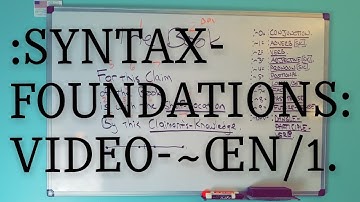 :SYNTAX-FOUNDATIONS: VIDEO-~ŒN/1.