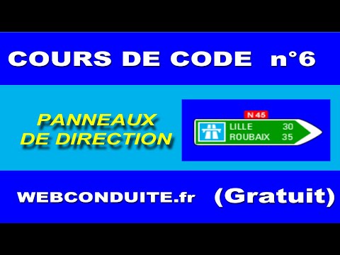 Vidéo: Qu'est-ce qu'un panneau directionnel ?