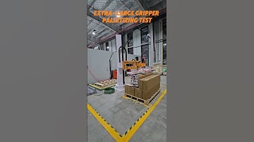 Extra large gripper Palletizing test #industrial #palletizingrobot #palletizer