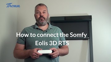 How to connect a Somfy Eolis 3D RTS sensor to your Somfy awning or screen