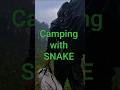 Camping in Heavy Rain with Snake🐍
