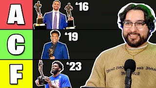 We Put The Last 10 NBA MVPs In A Tier List