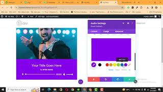How to add audio files or music in divi wordpress website
