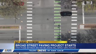 GRTC announces temporary stops for first phase of Broad Street construction