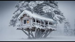 🔥🌨️ Alone in the Blizzard: −41°C Winter Survival Challenge