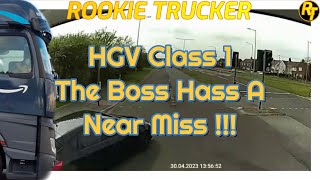 HGV class 1 near miss advanced driver