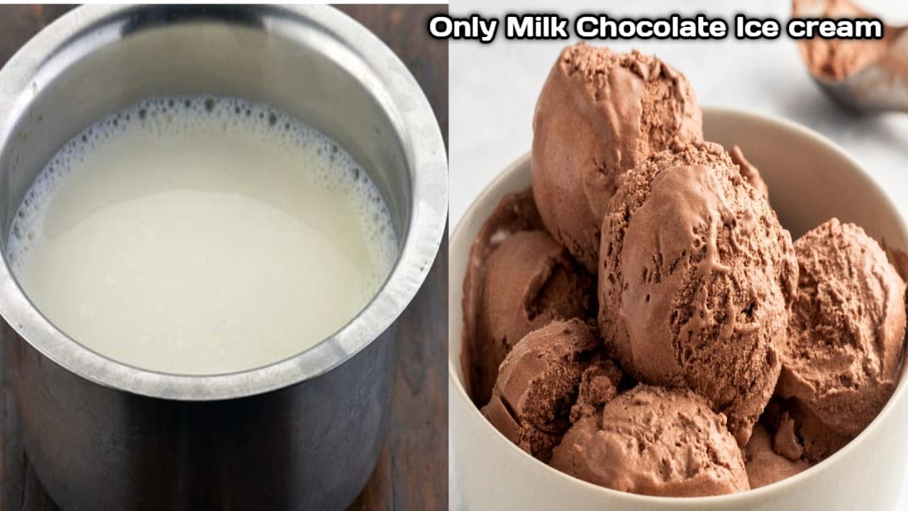 Best Chocolate ice cream /Milk chocolate ice cream /No cream,No milk