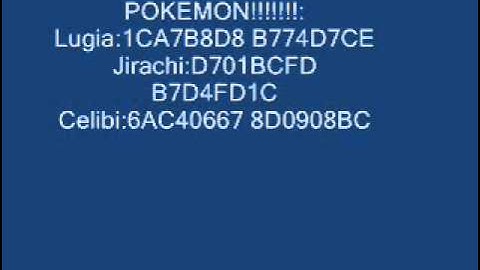 Pokémon Emerald Gameshark Codes (WORKS 100%)