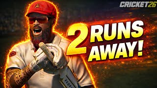 I Was 2 Runs Away From My First 100