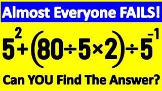 99% of People Get This Tricky Math Question WRONG! Will You Get It Right 🤔🔥
