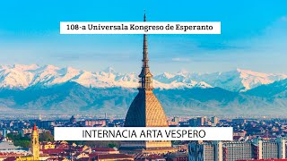 Internacia Arta Vespero de la 108-a Universala Kongreso en Torino, Italio