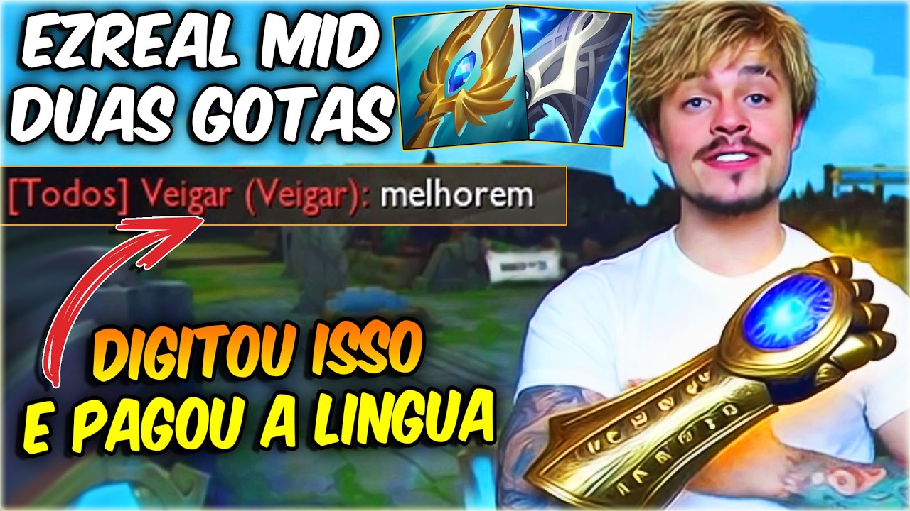 EZREAL COM 2 GOTAS - A BUILD MAIS ROUBADA PRA NOOB SUBIR DE ELO