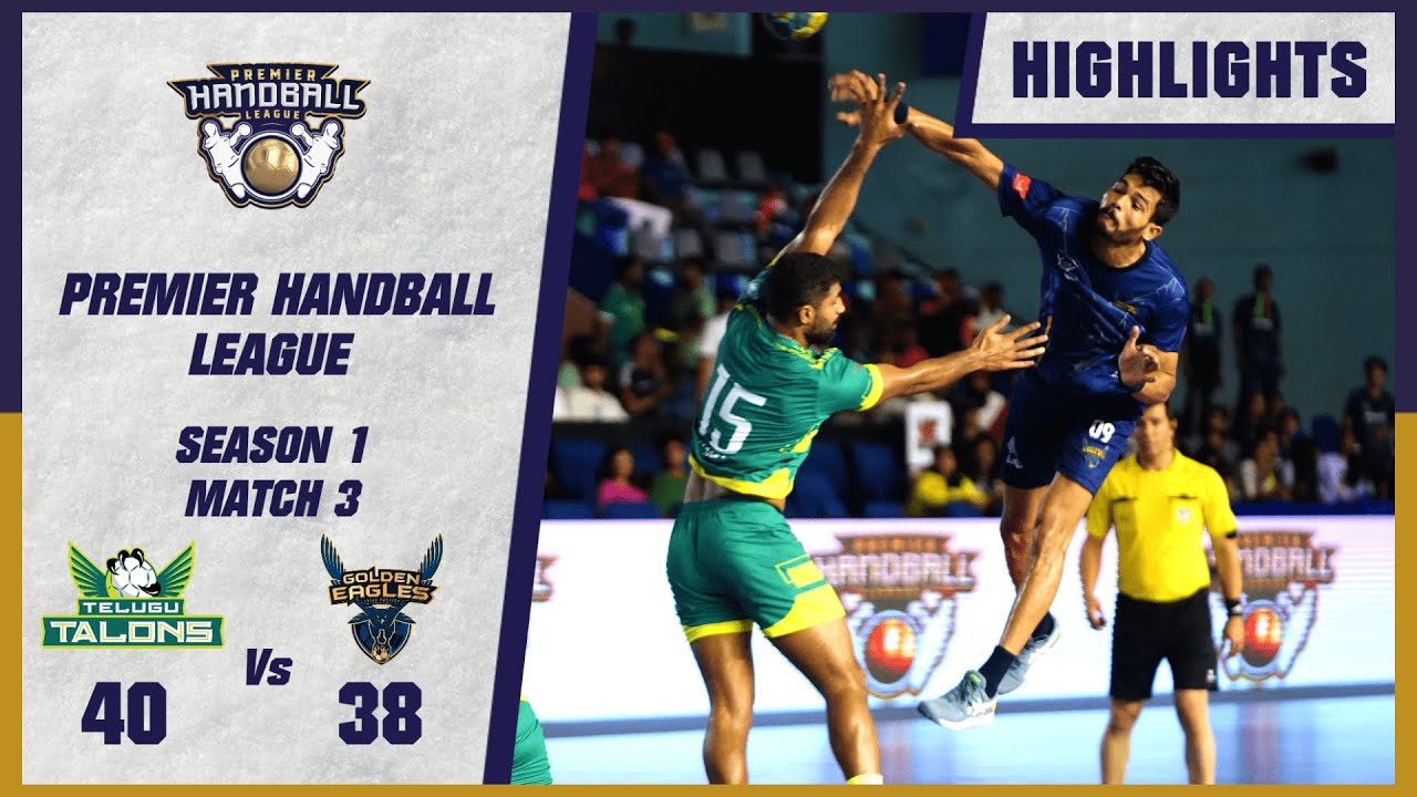 Telugu Talons vs Golden Eagles Uttar Pradesh | English Highlights | M3 | Premier Handball League