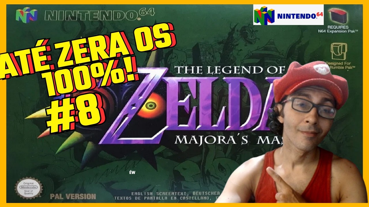 The Legend of Zelda: Majora's Mask direto do VIDEO GAME até zerar os 100% #8- Gameplay AO VIVO!