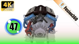 Fusion 360 Modeling V12 Engine EP 47 😍 4K