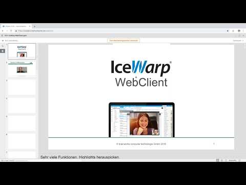 Webinar: IceWarp Webclient