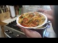 How to make spaghetti with shrimp vegetables step by step