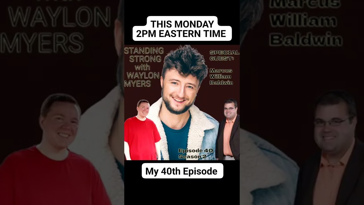 MY 40TH GUEST IS MARCUS WILLIAM BALDWIN