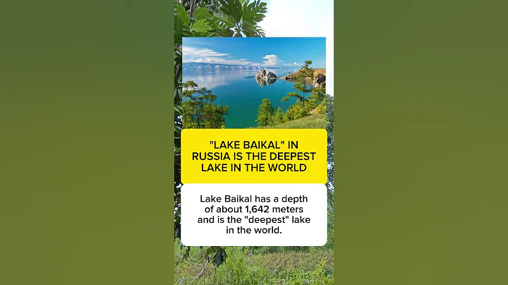 "LAKE BAIKAL" IN RUSSIA IS THE DEEPEST LAKE IN THE WORLD #facts #news