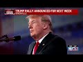 President Trump to hold rally in Greenville