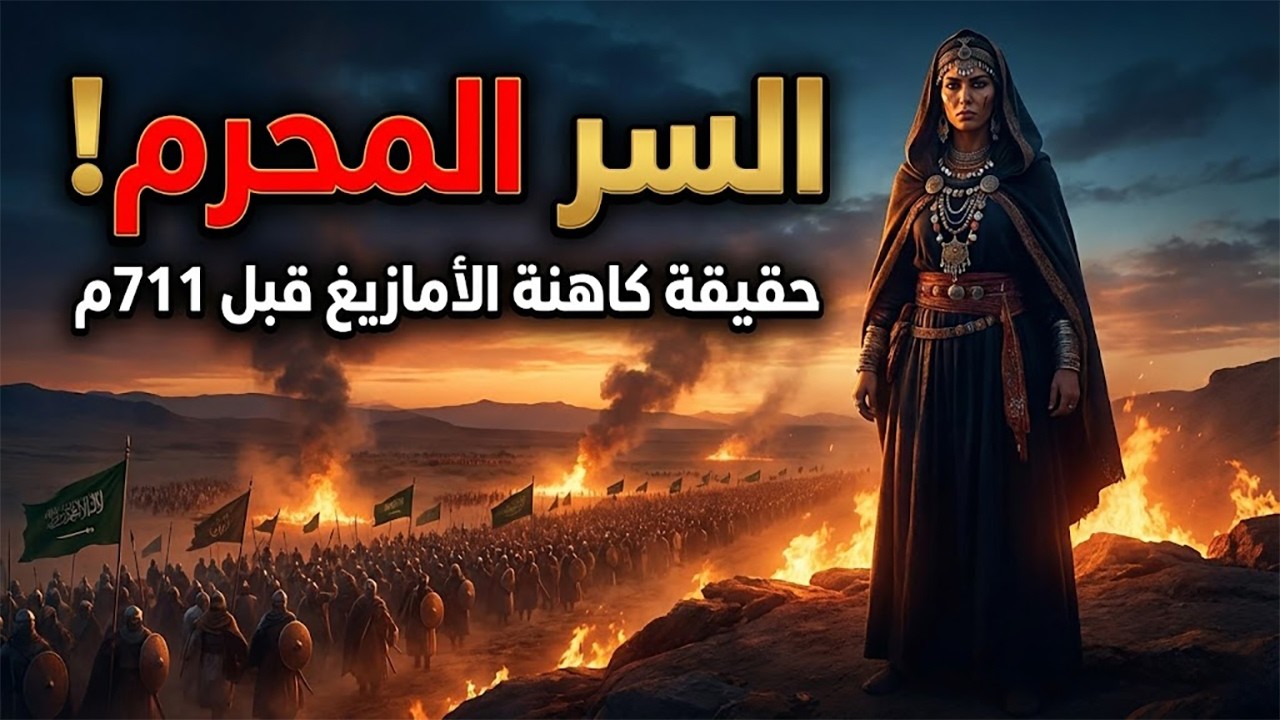 الحقيقة المحرمة! سر كاهنة الأمازيغ (ديهيا) ومقاومة الفتح الإسلامي قبل 711م ⚔️🔥