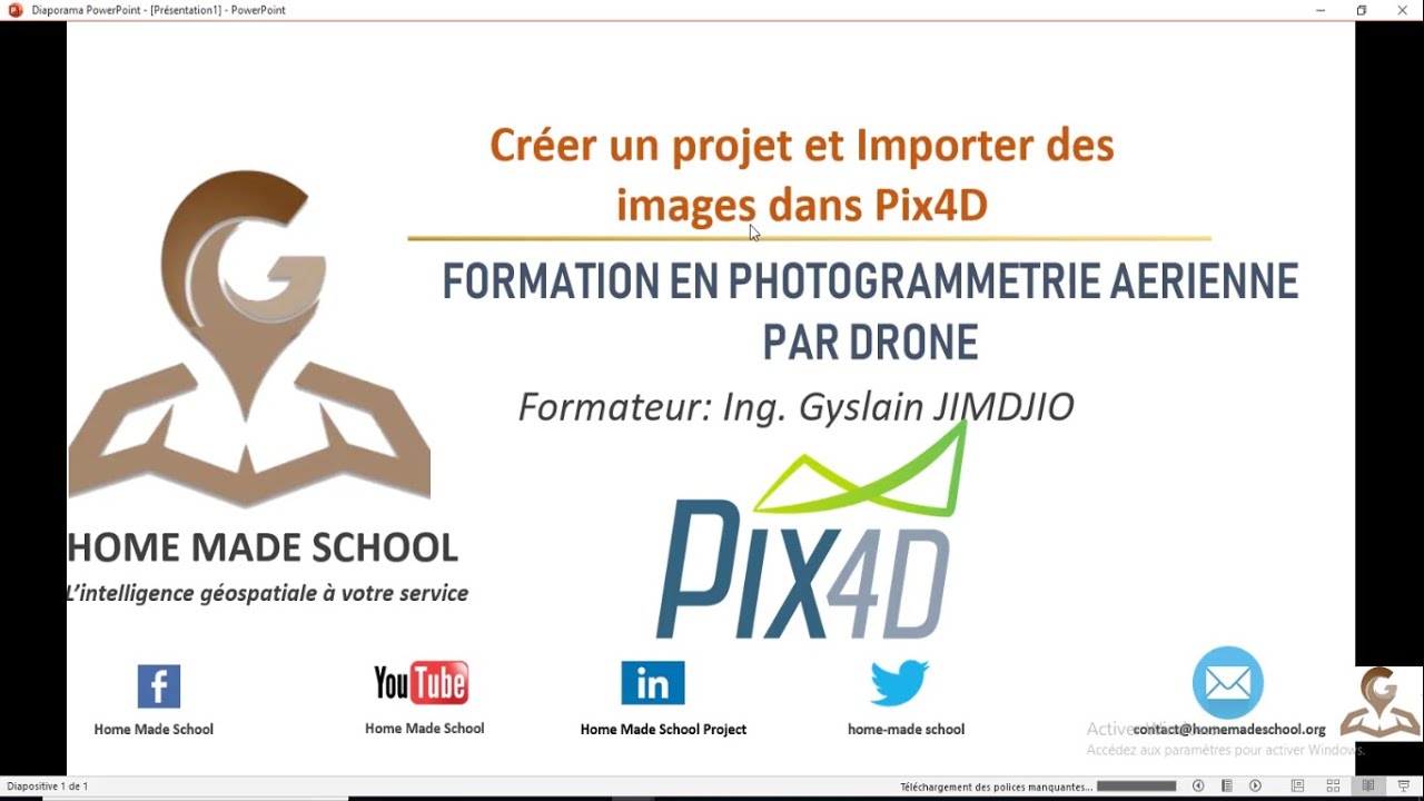 Créer un Projet Drone et Importer des images dans Pix4D Mapper - YouTube