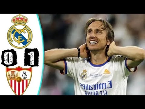 ملخص مباراة ريال مدريد واشبيلية 1 0 اهداف مباراة ريال مدريد واشبيلية اهداف ريال مدريد اليوم 
