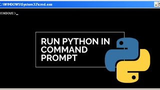 how to run python in command prompt