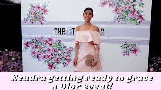 Kendra getting ready to grace a Dior event!