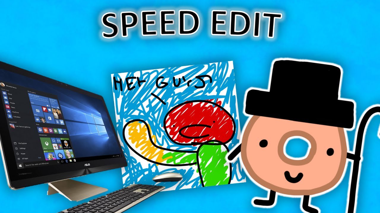 SPEED EDIT: SuperJmevans Intro w/ Upbeat Music