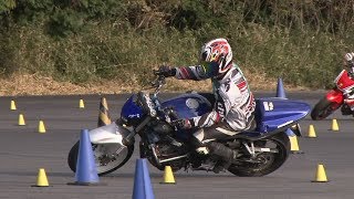 2018 10 28 Dunlop Moto Gymkhana べっち 選手 CBR600F4i ( h 1 & h 2 ) × 0.7