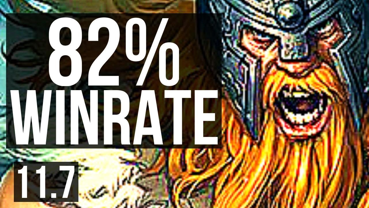 OLAF vs GRAVES (JUNGLE) | 82% winrate, 9/1/2, Legendary | KR Master | v11.7