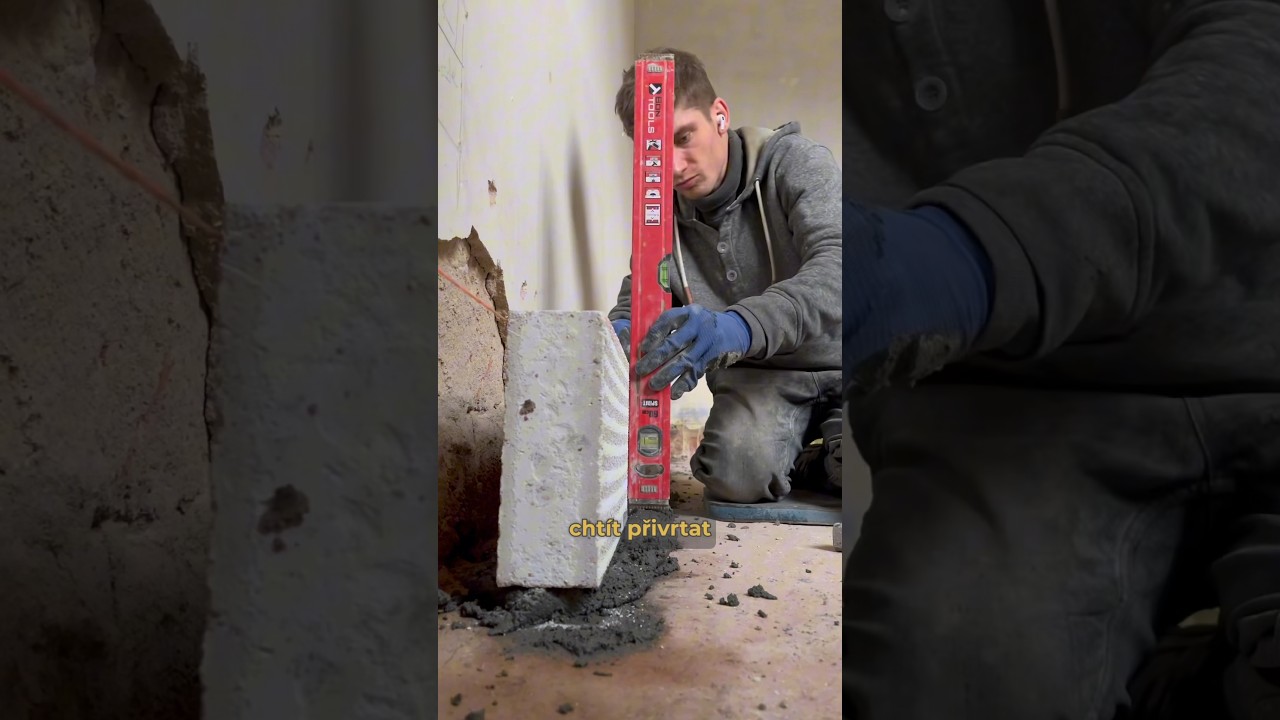 Hraju si na zedníka😁👌🧱stavím zeď👌aneb  Rekonstrukce nemovitosti part 77🏠