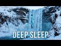 Sleep Instantly ❄️ Frozen Waterfall, Ice River &amp; Powerful Winter White Noise