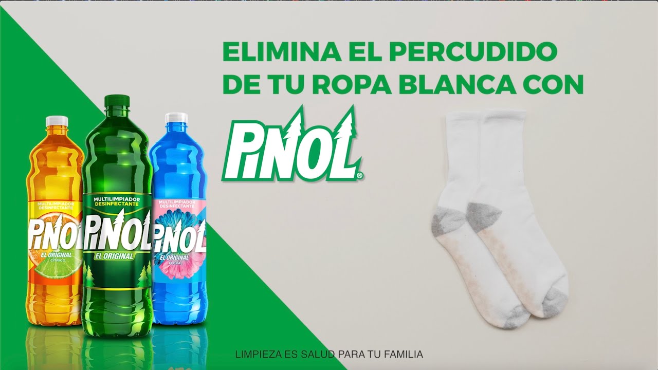 Limpia y desmancha tu ropa blanca percudida con Pinol® El Original. ? -  YouTube