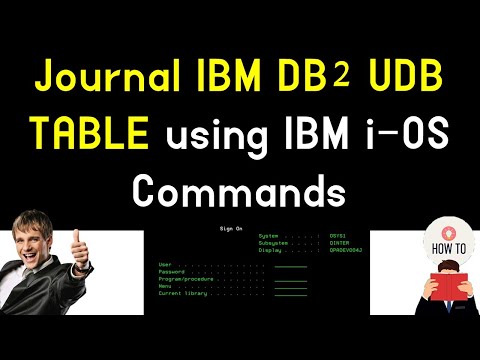 how to Journal IBM DB2 UDB Table using IBM iOS Command