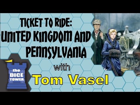 United Kingdom and Pennsylvania Days of Wonder 824968817773 Ticket to Ride 