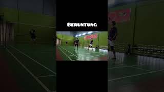 Beruntung #badminton #ngeshortsdulu
