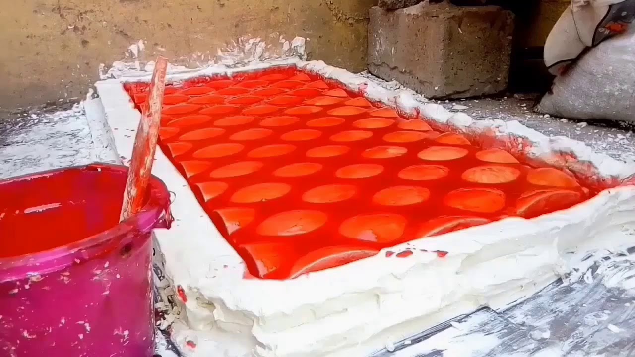 طريقة صناعة قالب من البوليستر (فيبرجلاس) لأعمال ديكورات الجبس YouTube
