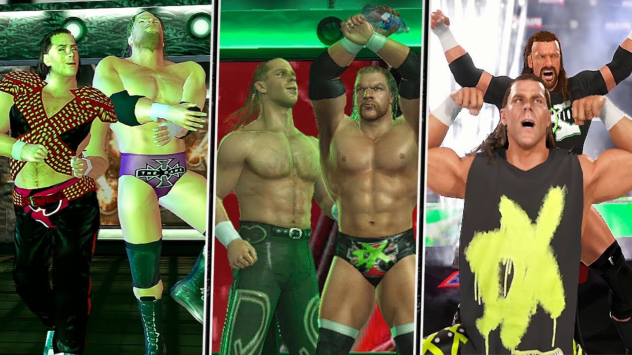 WWE 2K25: D-Generation X Entrance Evolution in WWE Games! (WWE HCTP to WWE 2K25)