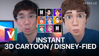3D cartoon Disney-fied yourself app. Voila AI Artist screenshot 5