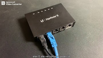Edgerouter X First Time Setup legendas pt
