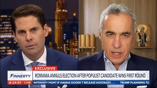 Rob Finnerty Călin Georgescu În Știrile Americane Interviu Cu Subiect Și Predicat World Peace