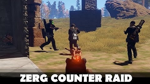 ZERG COUNTER RAID WITH UNBELIEVABLE LOOT (51 Rockets, 39 C4) | Rust